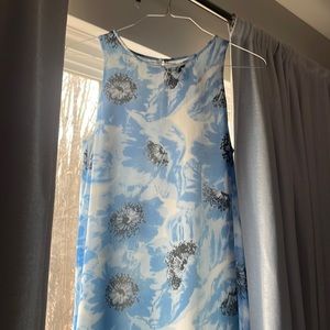 Blue sleeveless dress